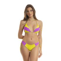 Biquini Cortininha Recortes Amarracao Bojo Removivel Calcinha Fio Duplo Confortavel Verao Biquini Cortininha Recortes Amarracao Bojo Removivel Calcinha Fio Duplo Confortavel Verao