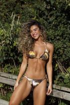 Biquini cortininha ripple calcinha empina bumbum com amarração lateral Biquini cortininha ripple calcinha empina bumbum com amarração lateral