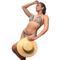 Biquini Cortininha Ripple Estampa Margarida Flores Proteçao UV Calcinha de Amarrar Poliamida Lycra Biquini Cortininha Ripple Estampa Margarida Flores Proteçao UV Calcinha de Amarrar Poliamida Lycra