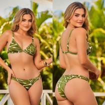 Biquini cortininha tradicional fixo estampado sol e agua Biquini cortininha tradicional fixo estampado sol e agua