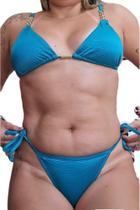 Biquini cortininha verde calcinha de amarrar fio sol e agua Biquini cortininha verde calcinha de amarrar fio sol e agua