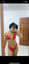 Biquíni cortininha vermelho