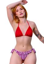 Biquiní Cortinnha Fio dental De Amarrar Na Lateral