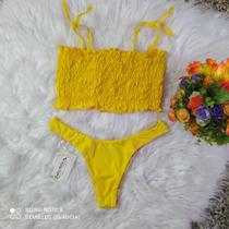 Biquíni Cropped calcinha asa delta