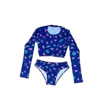 Biquíni Cropped Infantil/juvenil Proteção 50+ Praia/piscina Biquíni Cropped Infantil/juvenil Proteção 50+ Praia/piscina