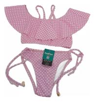 Biquíni Cropped Infantil Praia Com Proteção Uv E Tec.térmico