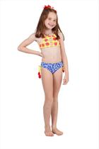 Biquini Cropped Kids Tamy - Maça Encantada - Siri Biquini Cropped Kids Tamy - Maça Encantada - Siri