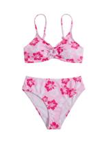 Biquíni de banho COZYEASE para meninas com estampa floral Ditsy 11Y