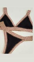 Biquíni de crochê Preto Biquíni de crochê Preto