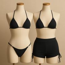 Biquíni de fita com shortinho Biquíni de fita com shortinho