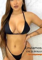 Biquini de Fita Cortininha Fio dental