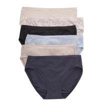 Biquíni de microfibra Hanes Comfort Flex Fit, pacote com 6 Biquíni de microfibra Hanes Comfort Flex Fit, pacote com 6
