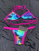 Biquíni de Tirinha Tie Dye Aquarela