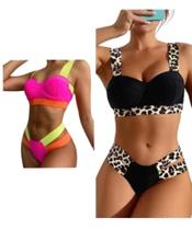 Biquíni duas peças moda gringa Biquíni duas peças moda gringa