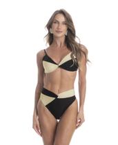 Biquini duomare bicolor com no preto/p