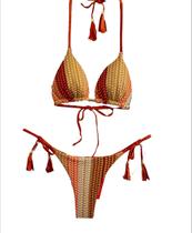 Biquíni Elloah Glow Filo Cobre Verao 2025