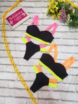 Biquíni em bandagem neon