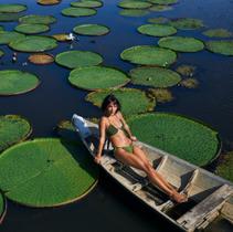 Biquini em Macramé formato Folha Lua Morena 11151