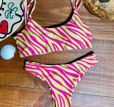 Biquíni estampado animal print