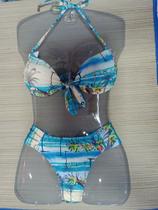 Biquini estampado, azul claro, tamanho M Biquini estampado, azul claro, tamanho M