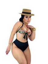 Biquini Estampado Com Bojo Cintura Alta Verao Biquini Estampado Com Bojo Cintura Alta Verao