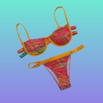 Biquíni Estampado Com Bojo - Sol e Água