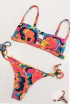 Biquíni Estampado Com Bojo - Sol e Água