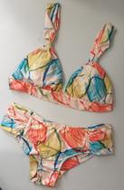 Biquíni Estampado Com Bojo Triângulo - Sol e Água Biquíni Estampado Com Bojo Triângulo - Sol e Água