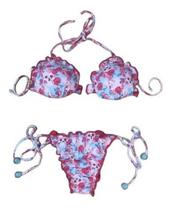 Biquíni Estampado Ripple Caveira Floral Verão Biquíni Estampado Ripple Caveira Floral Verão