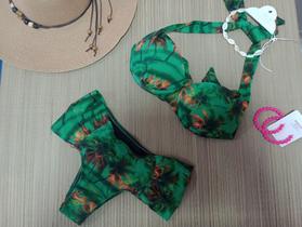 Biquini estampado, Verde. Biquini estampado, Verde.