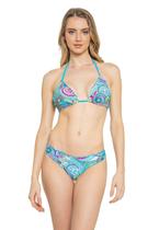 Biquíni Feminino 3 Peças Com Cropped Com Bojo, Cortininha Com Bojo e Calcinha Empina Bumbum