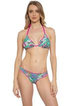 Biquíni Feminino 3 peças Cortininha, Cropped e Calcinha Empina Bumbum