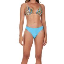 Biquini Feminino Alto Giro Cortininha Listrado Azul - 24781