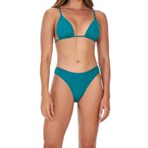 Biquini Feminino Alto Giro Cortininha Verde Turquesa - 24781 Biquini Feminino Alto Giro Cortininha Verde Turquesa - 24781
