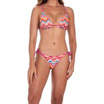 Biquini Feminino Alto Giro Ripple Dupla Face Rosa - 2477120