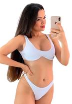 Biquíni Feminino Aro Com Bojo Canelado Calcinha Asa Delta e Fio Dental Biquíni Feminino Aro Com Bojo Canelado Calcinha Asa Delta e Fio Dental
