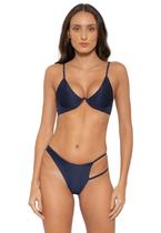 Biquíni Feminino Aro Invertido Sem Bojo Calcinha Fio Duplo e Tira Lateral Canelado Biquíni Feminino Aro Invertido Sem Bojo Calcinha Fio Duplo e Tira Lateral Canelado