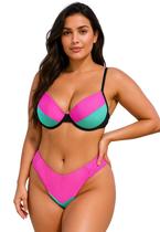 Biquíni Feminino Aro Sem Bojo Calcinha BomBom Fio Duplo Plus Size Biquíni Feminino Aro Sem Bojo Calcinha BomBom Fio Duplo Plus Size