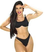 Biquíni Feminino Aro Sem Bojo Calcinha Fio Duplo Asa Delta Biquíni Feminino Aro Sem Bojo Calcinha Fio Duplo Asa Delta
