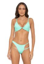 Biquíni Feminino Aro V Invertido Sem Bojo com Calcinha Fio Duplo e Tira Lateral Biquíni Feminino Aro V Invertido Sem Bojo com Calcinha Fio Duplo e Tira Lateral