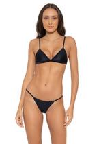 Biquíni Feminino Aviador Canelado Com Bojo Calcinha de Tira Lateral