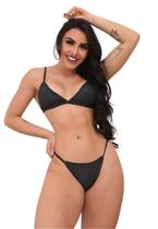 Biquíni Feminino Aviador Com Bojo Calcinha Tira Lateral