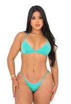 Biquíni Feminino Aviador Com Bojo e Calcinha Dupla Face Tira na Lateral Perfeito para Marquinhas