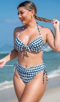 Biquíni Feminino Biquíni Moda Praia Conjunto Biquíni Cintura Alta Efeito Lipo com Bojo Meia Taça Búzios Biquíni Feminino Biquíni Moda Praia Conjunto Biquíni Cintura Alta Efeito Lipo com Bojo Meia Taça Búzios