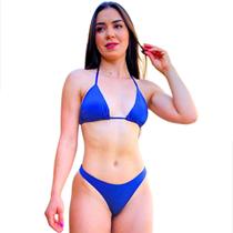 Biquíni Feminino Canelado Asa Delta Cortininha Liso Proteção Uv Moda Praia Piscina Marquinha Bronze Biquíni Feminino Canelado Asa Delta Cortininha Liso Proteção Uv Moda Praia Piscina Marquinha Bronze