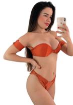 Biquíni Feminino Ciganinha Laço No Ombro Calcinha Larguinha