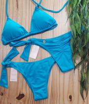 Biquíni feminino com bojo cortininha , calcinha amarração na lateral moda praia Biquíni feminino com bojo cortininha , calcinha amarração na lateral moda praia