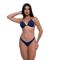 Biquíni Feminino Com Bojo Fixo Calcinha Asa Delta Alça Corda