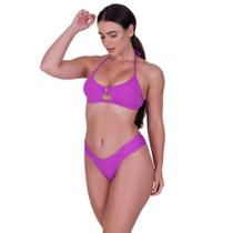 Biquini Feminino com Bojo Removível Calcinha Borboleta Verão Moda Praia Uv 50+ Afrodite