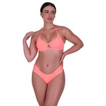 Biquini Feminino com Bojo Removível Calcinha Borboleta Verão Moda Praia Uv 50+ Afrodite